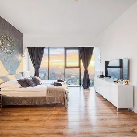 Appartamento Ans Hanza Tower 15th Floor With View, Swimming Pool Area With Saunas, Viewing Terrace Stettino