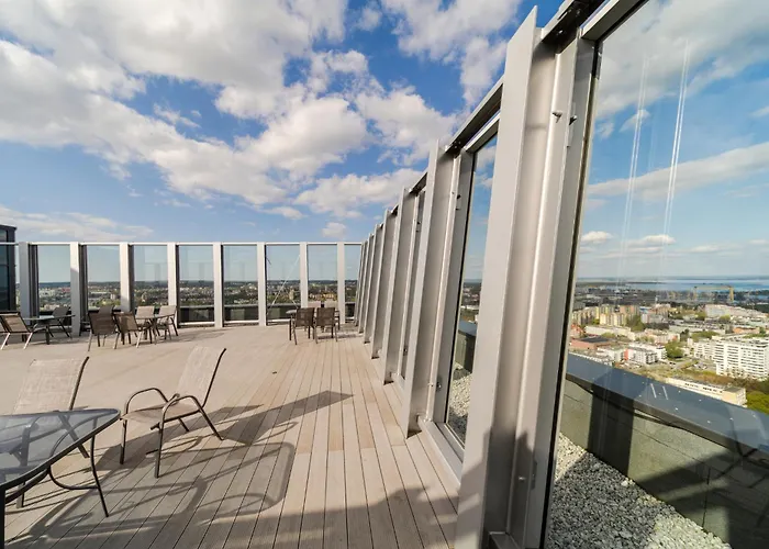 Lägenhet Ans Hanza Tower 15th Floor With View, Swimming Pool Area With Saunas, Viewing Terrace Szczecin